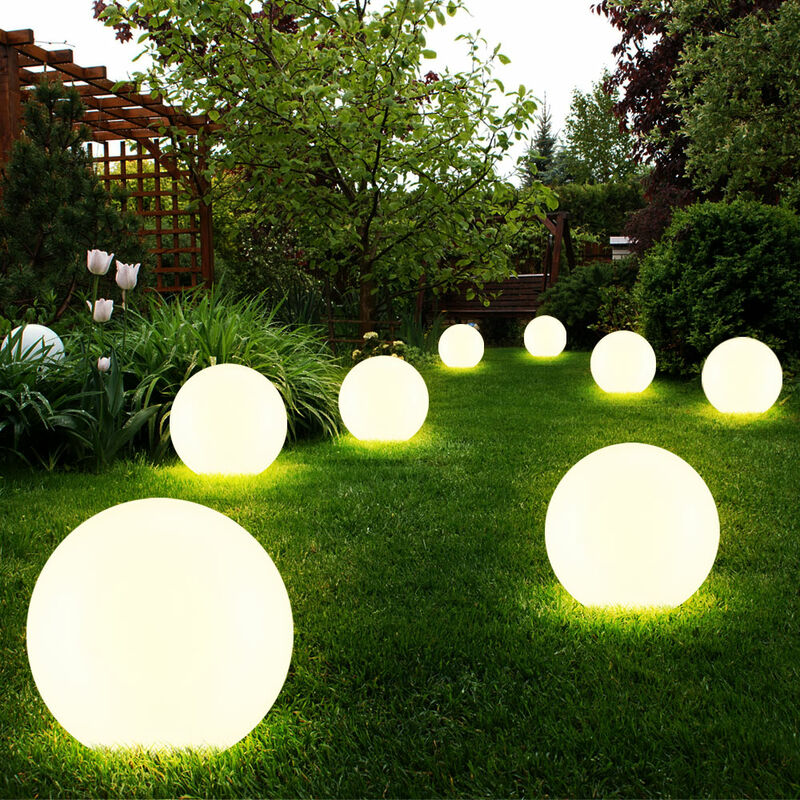 Image of Sfera luminosa solare da giardino led decorazione da giardino sfera solare per esterni 20 cm Sfera luminosa solare, durata della luce circa 6-8 ore,