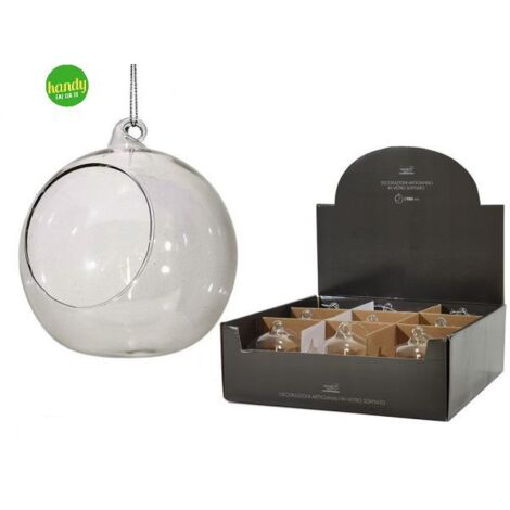 Sfera natalizia aperta General Trade trasparente da decorare Ø10cm