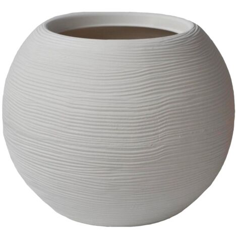 Sfera Rigata Shabby 50 cm - Bianco Perla