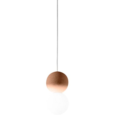 SFERA S - LAMPADARIO A SOSPENSIONE METALLO E VETRO ROSSO 1 LUCE ATTACCO G10