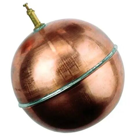 Sfera tonda in rame per galleggiante con reggisfera saldato ø150 FARG