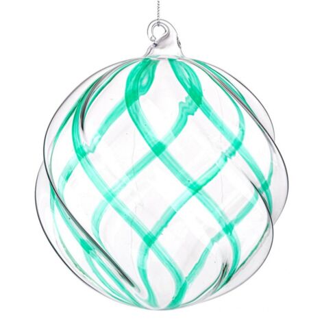 Sfera vetro Blend trasparente-verde D150
