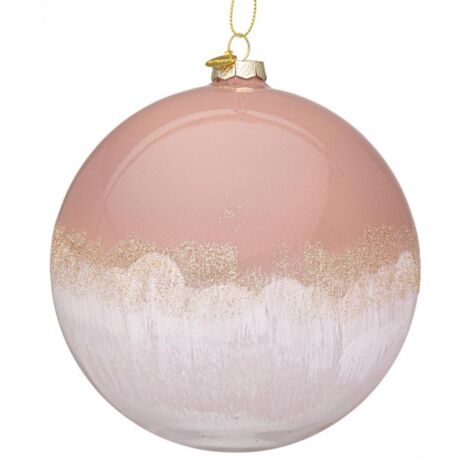 Sfera vetro Elegance grigio-bianco D150