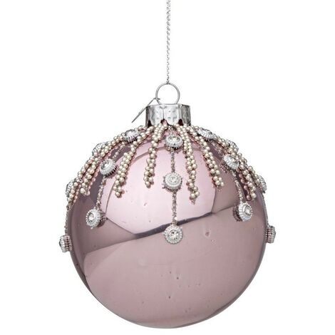 Sfera vetro Iris rosa 8 cm
