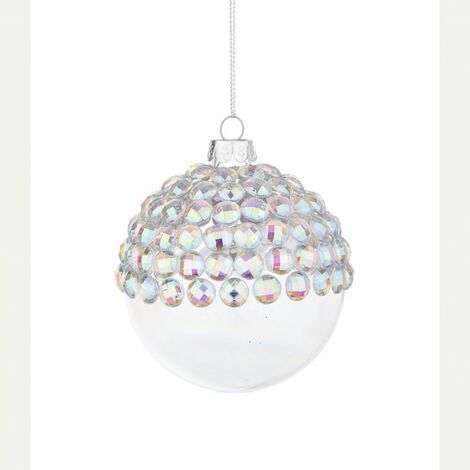 SFERA VETRO JEWEL IRIDESCENTE D80