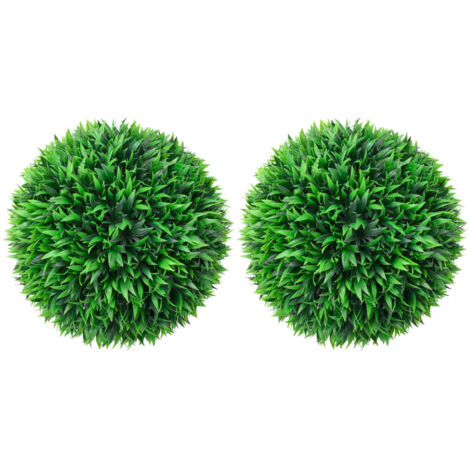 Sfere di Bosso Artificiale 2 pz 47 cm