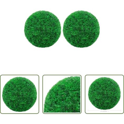 Sfere di bosso -  Sfere di Bosso Artificiale 2 pz 27 cm
