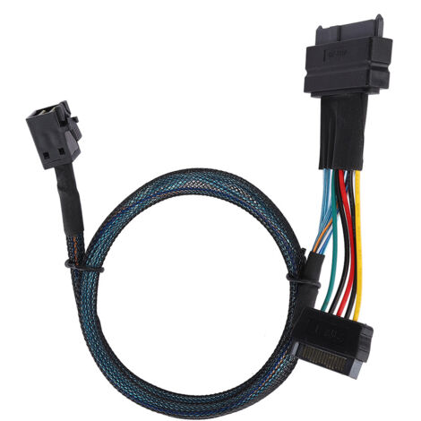 SFF8643 auf SFF8639 15-poliges SAS-Kabel für Mini-Server-HDD-Anschluss