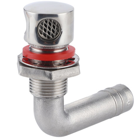 Sfiato gas carburante, universale in acciaio inox per barca senza foratura con registri a filo, si monta sulle griglie dell'aria Facile da installare per il.