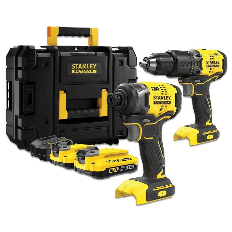 Stanley Black&decker - kit st V20 SFMCK461D2S (SFMCD715 + SFMCF810B) 2x2,0 Ah tstak