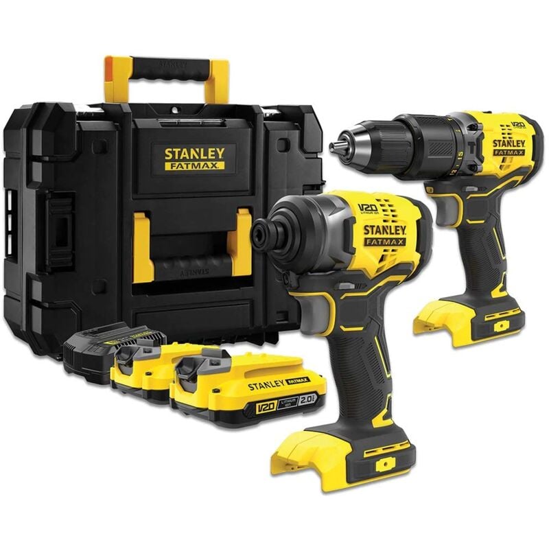 Image of Stanley Black&decker - St zestaw v20 sfmck461d2s (sfmcd715 + sfmcf810b) 2x2,0ah tstak