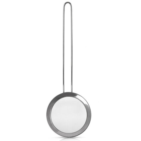 SFOGLIO DA CUCINA IN ACCIAIO CON MANICO PER SETACCIARE E SCOLARE LA FARINA 12,5 CM