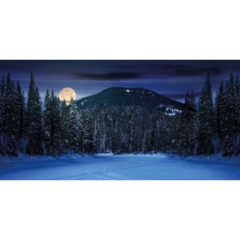 SFONDO POSTER MONTAGNE DI NOTTE 150X75CM MYVILLAGE MYP18 PRESEPE