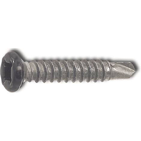 SFS-SR2 Armierungsschraube 4.2x25 PH 2 verzinkt Kopf nach RAL9011 schwarz besch.