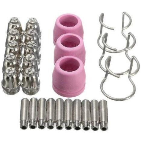 SG-55 AG-60 WSD-60 Plasmaschneider, Schneidbrenner, Düsen, Verbrauchsmaterialien-Set, 26 Stück