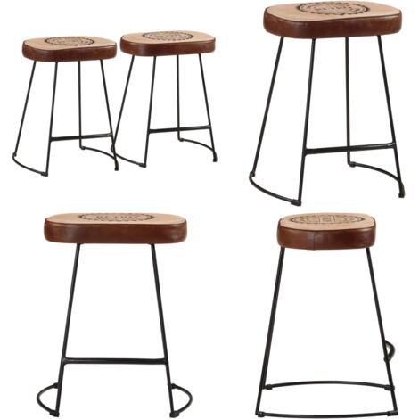Sgabelli da Bar 2 pz Marrone Scuro 40x29,5x53 cm - Sgabello retro - Sgabello da cucina