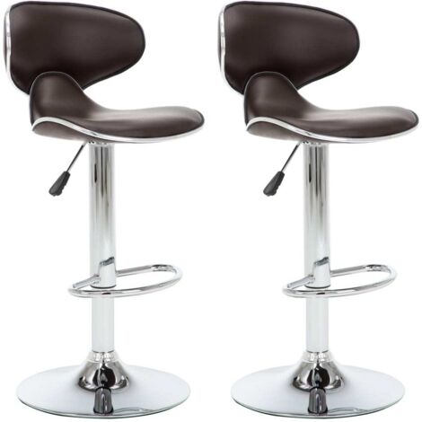 Sgabelli da Bar 2 pz Marroni in Similpelle vidaXL 214530