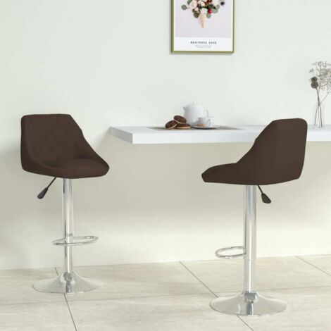 Sgabelli da Bar 2 pz Marroni in Similpelle vidaXL 858823