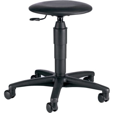 Sgabello 60 Tec Ku Kunstleder Nero