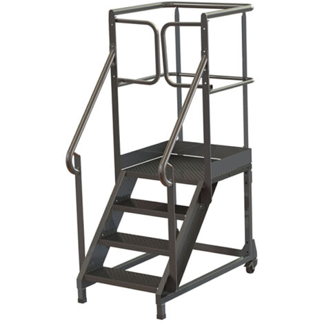 Sgabello  9 gradini - Altezza lavoro mass. 3.60m - PL400ACIER-360/GCP