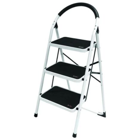 Scaletta Acciaio Facal 4 Gradini Antiscivolo Pieghevole Tasto - Foto 14