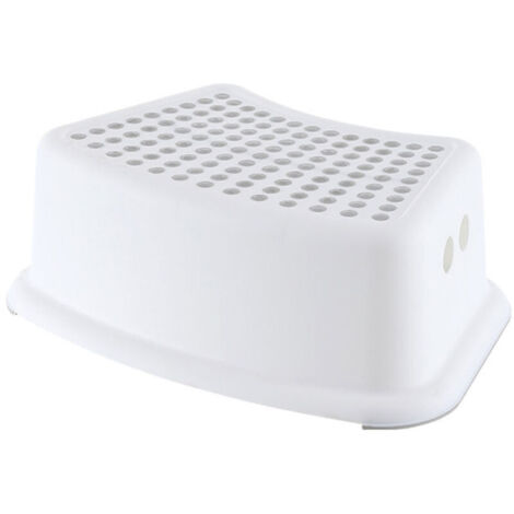Sgabello antiscivolo per bambini con maniglie, ideale per bagno/cucina/addestramento all'uso del vasino/lavandino