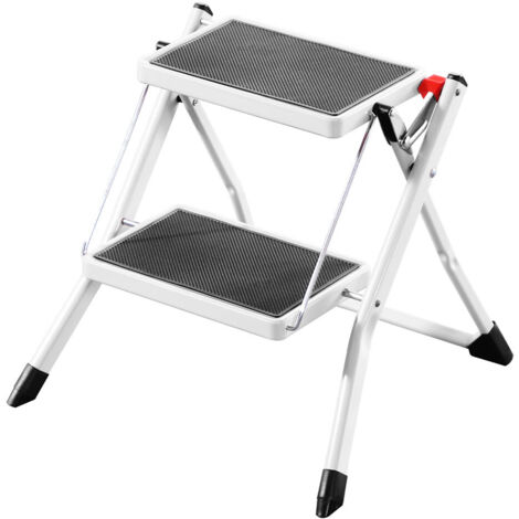 SGABELLO APRIBILE GRADINO CON TAPPETINO 'KLOSE' 2 gradini - aperto cm. 49 x 48,8 x h.44,5