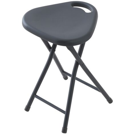 Sgabello arredo bagno pieghevole colore grigio Feridras 868005  Grigio chiaro