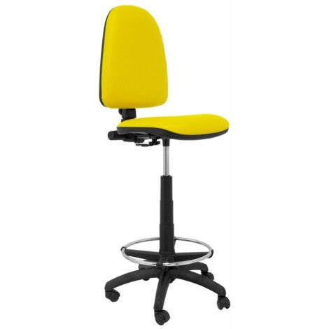 Sgabello Ayna Piqueras y Crespo 4CPSPAM Giallo PVC Ecopelle