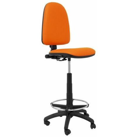 Sgabello Ayna  Piqueras y Crespo 4CPSPNA Arancio PVC Ecopelle