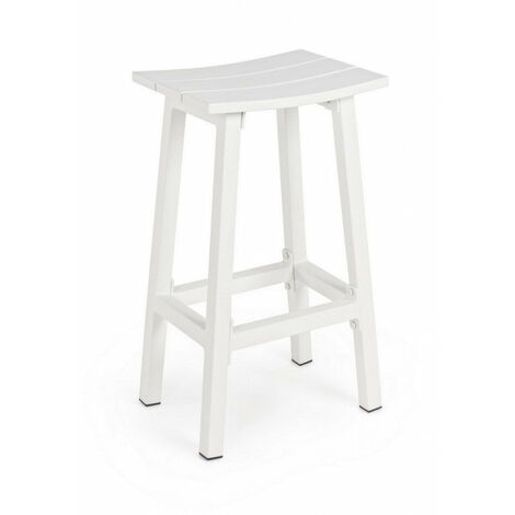 Sgabello Bar 41,8x31x71h cm Skipper Bianco