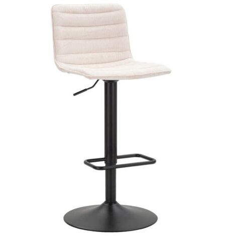 Sgabello Bar Alto Bianco cm 43X49,5X85,5 - 107 Seduta 61-82,5 - HIGH - Colore: Bianco