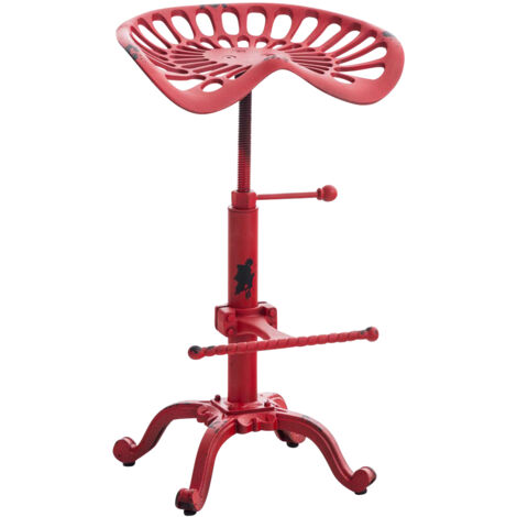 Sgabello Bar Butch in Ghisa rosso