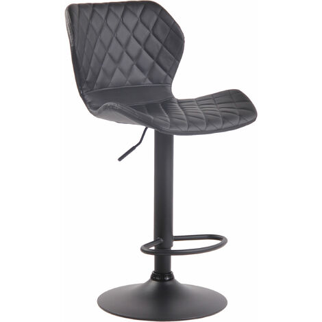 Sgabello bar Cork in similpelle nero nero