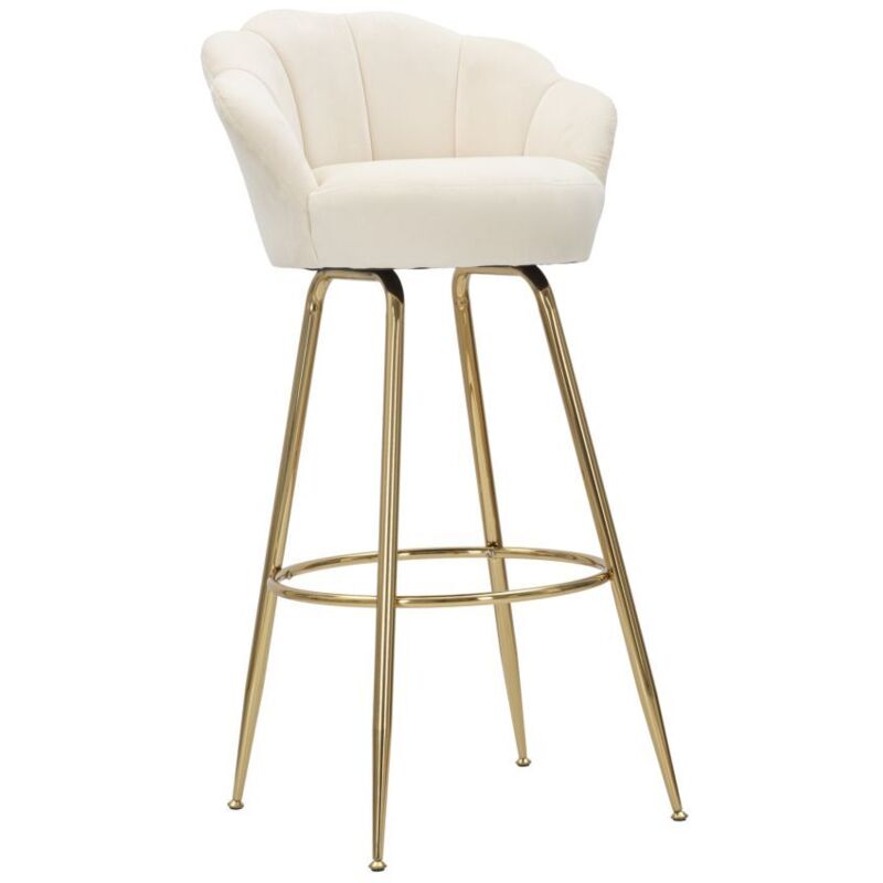 Mauroferretti - Fauteuil de bar en tissu et métal Vienna