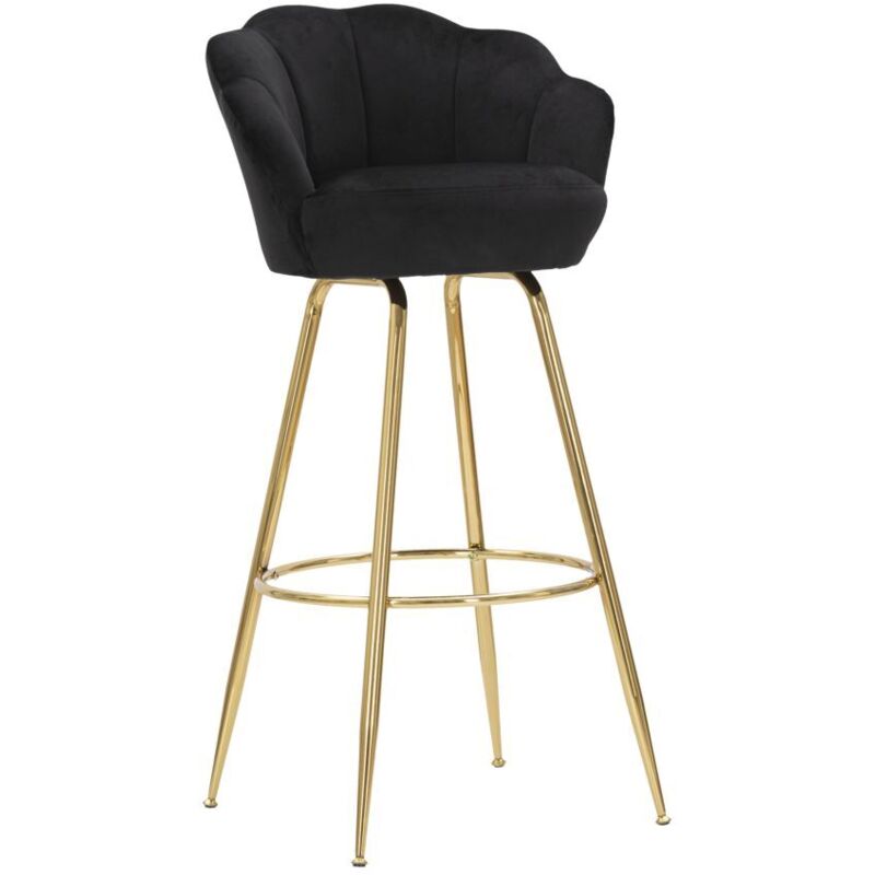 Mauroferretti - Fauteuil de bar en tissu et métal Vienna