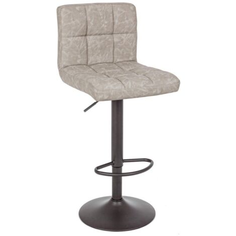 Sgabello bar & home Bizzotto modello bruce stile moderno colore grigio chiaro