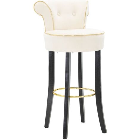 SGABELLO BAR LUXY CREMA CM 46X48X96