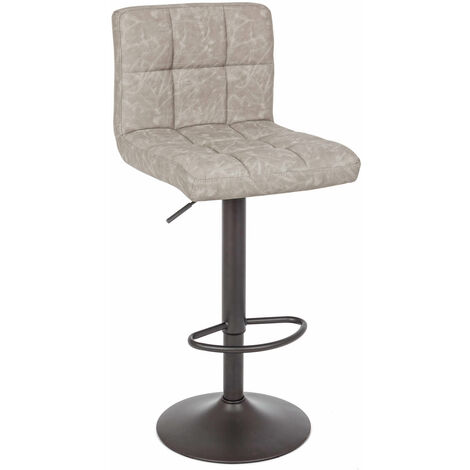 Sgabello Bar modello Greyson Colore Grigio Chiaro con Effetto Anticato Stile Vintage SGABELLO BAR GREYSON GRIGIO CHIARO PZ