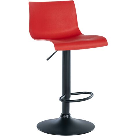 Sgabello Branford rosso Plastica