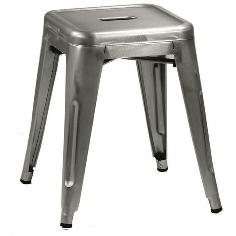 Sgabello Bristol 39x39xh45 cm in Ferro Galvanizzato