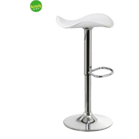 Sgabello Casa Seleccin bianco cuoio-metallo