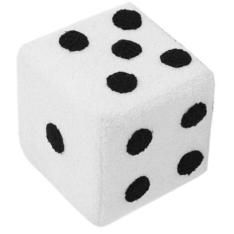 Sgabello cubo Eosnow morbido, comodo, semplice, caldo e robusto per casa, soggiorno, camera da letto, bianco, 20 x 20 x 20 cm