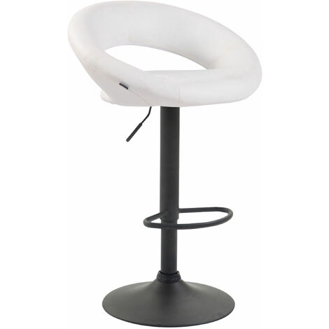 Sgabello Cucina Olinda In Similpelle bianco nero