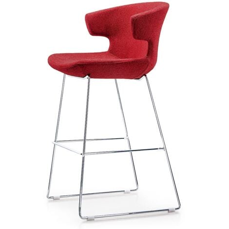 Sgabello da bar Lima - Rosso