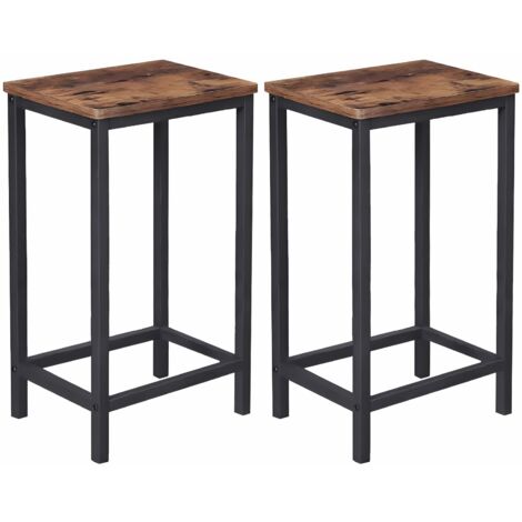 Sgabello da bar marrone scuro per la cucina, moderno, 40x30x65 VTB1 Begryf