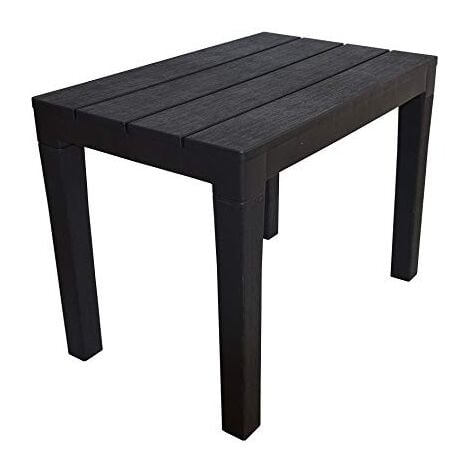 PROGARDEN PANCHINA/TAVOLO DOPPIAFUNZIONE TIMOR IN POLIPROPILENE DA ESTERNO ANTRACITE 60 X 38 X 45 CM