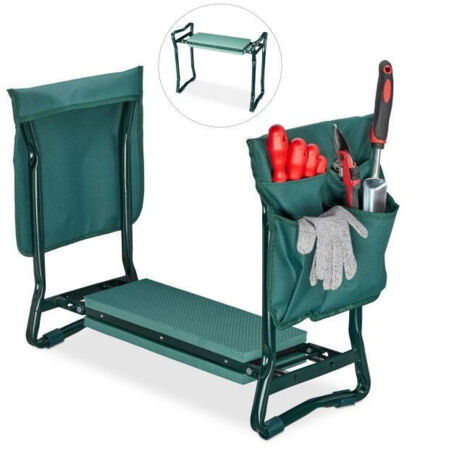 Sgabello da giardino con contenitore