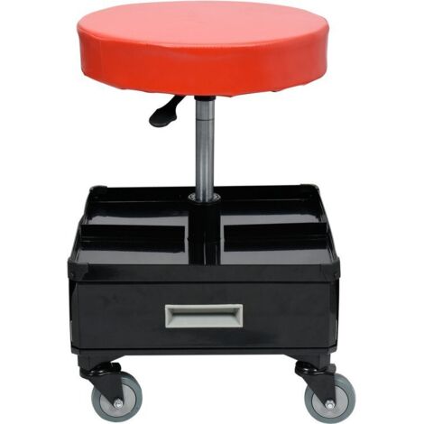 SGABELLO DA OFFICINA CON CASSETTI