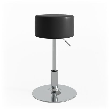 Sgabello Design, Nero, 33.5 x 67 cm per tavolo da toeletta, Vicco